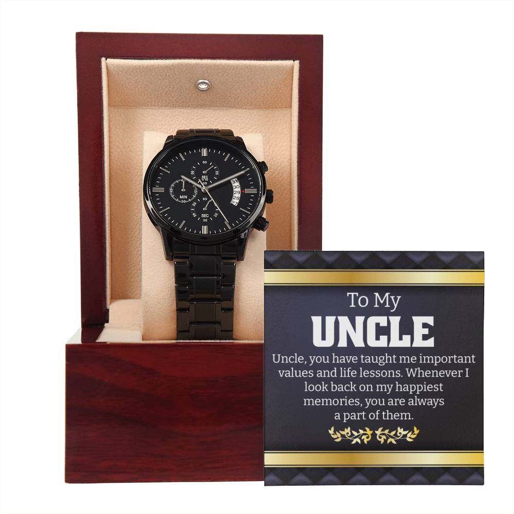 To My Uncle - Watch With Message Card - Amour Doux Fine Jewelry 