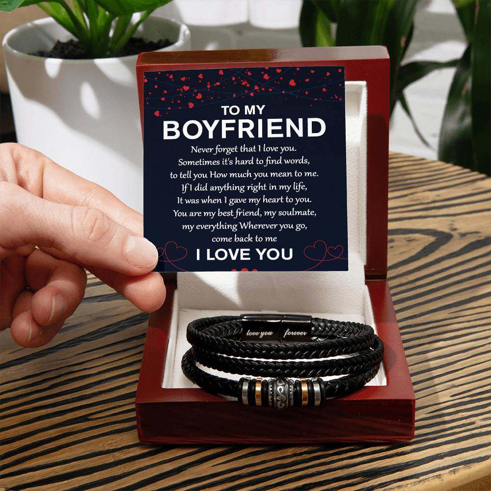 To My Boyfriend - Love You Forever Bracelet Never forget that I love you. - Amour Doux Fine Jewelry 